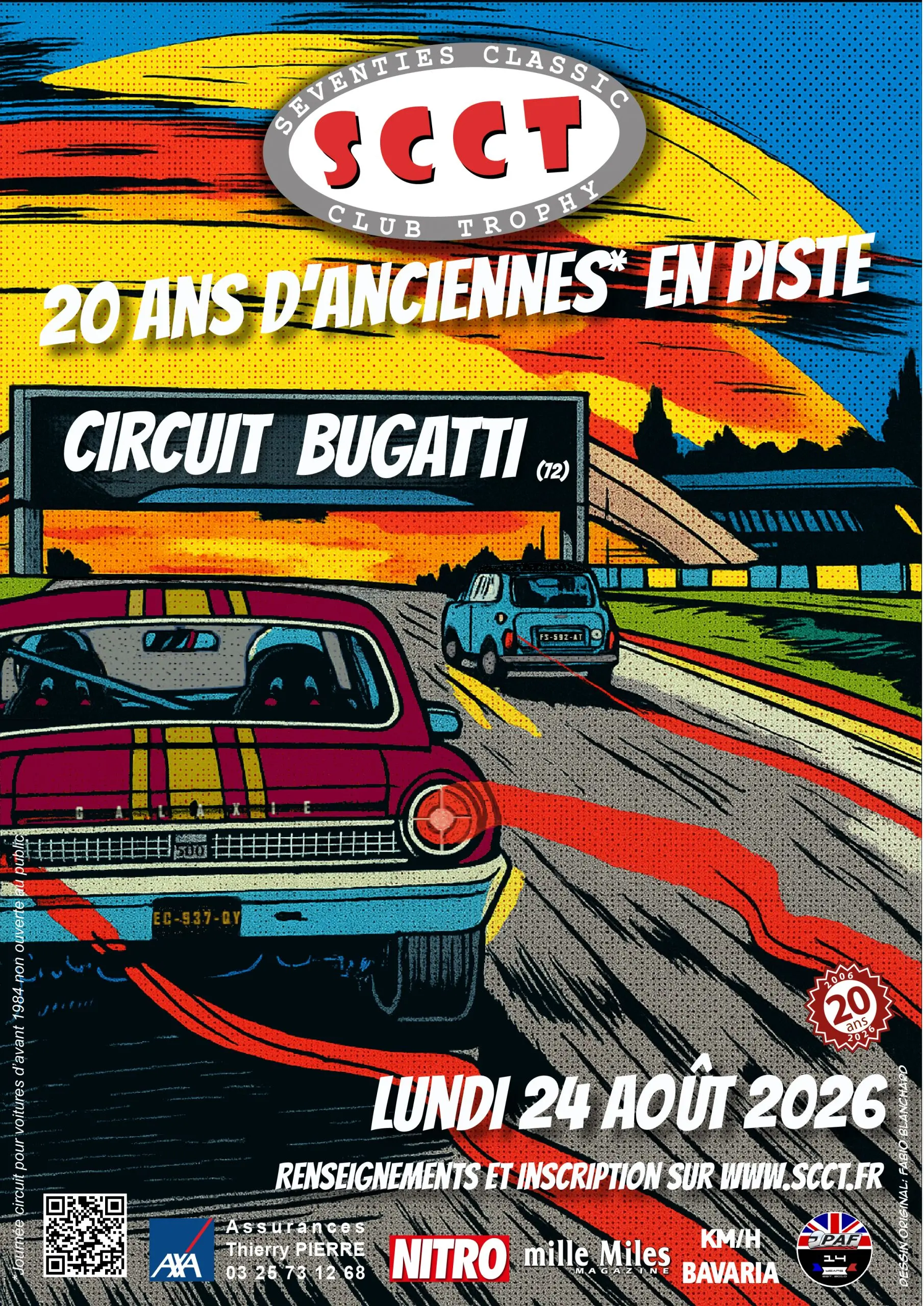 Inscription Journée circuit BUGATTI 24 aout 2026